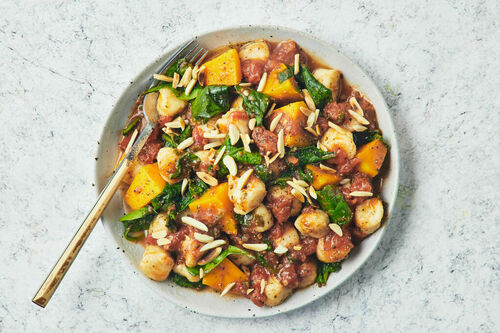 Easy Tomato-Pumpkin Gnocchi