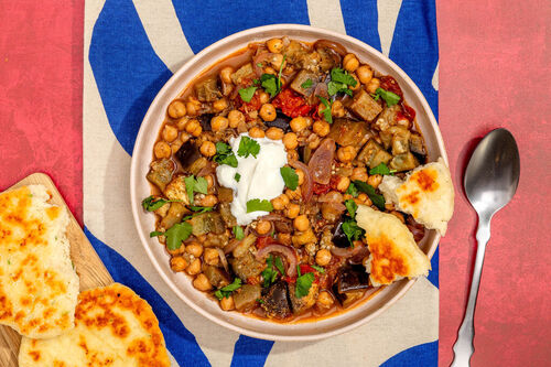 Kichererbsencurry mit Aubergine