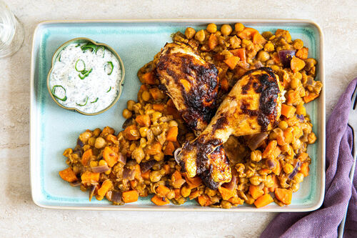 Hähnchendrumsticks indische Art