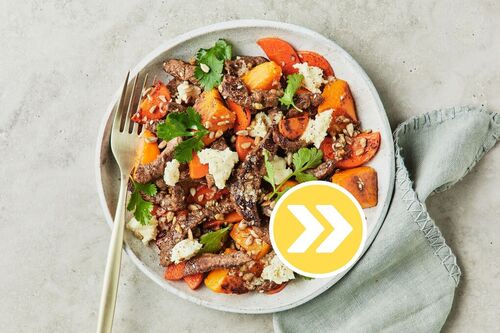 Carb-Conscious Dukkah Double the Beef