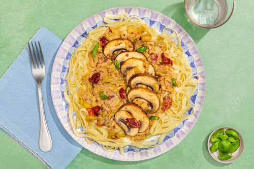 Tagliatelle mit veganer „Marry me“-Pilzsauce