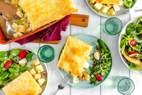 Würziger Hähnchen-Sellerie-Auflauf