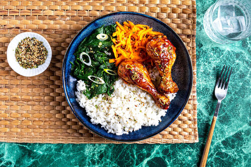 Hähnchendrumsticks koreanische Art