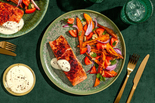 Zartes Tandoori-Lachsfilet