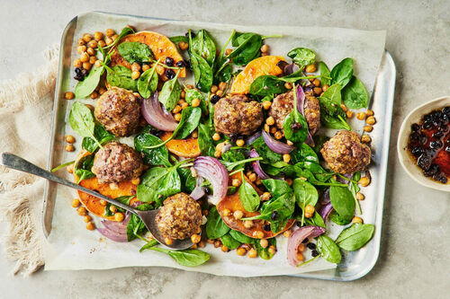 Moroccan-Spiced Beef Kofta with Pumpkin