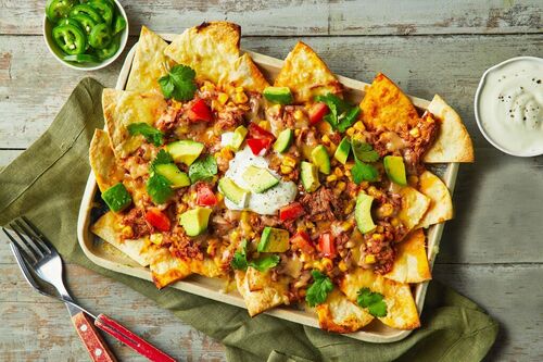Pulled Pork and Smoked Cheddar Nachos