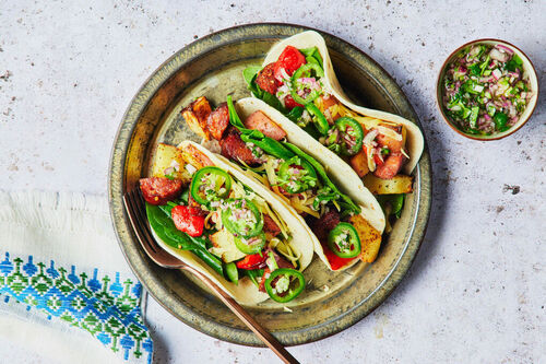 Comforting Cheesy Chorizo Burritos