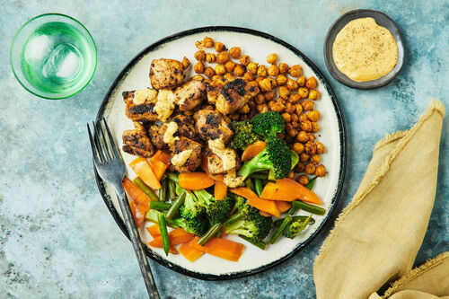 Barbecue-Spiced Chicken and Chickpeas
