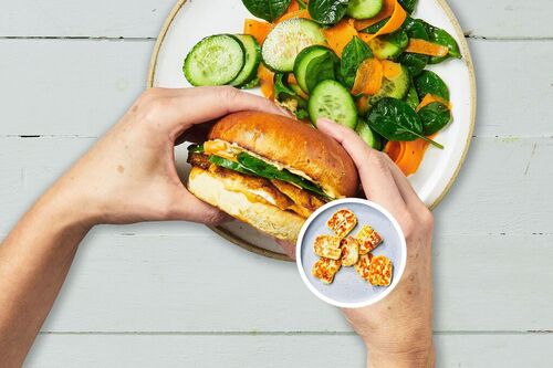 Spiced Haloumi Burger