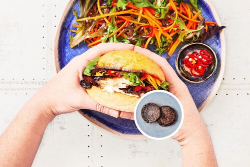 Spicy Asian Wagyu Beef Burgers