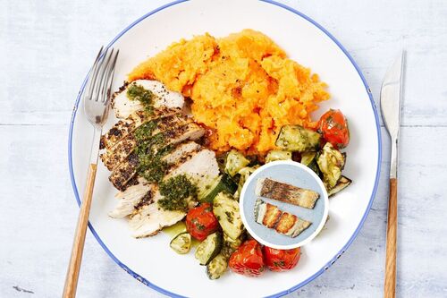 Australian Barramundi and Sweet Potato Mash