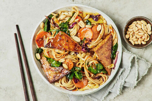 Fast Spicy Rendang Tofu Noodles