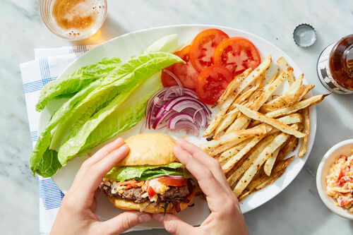 Pimento Cheese Lamb Smash Burger