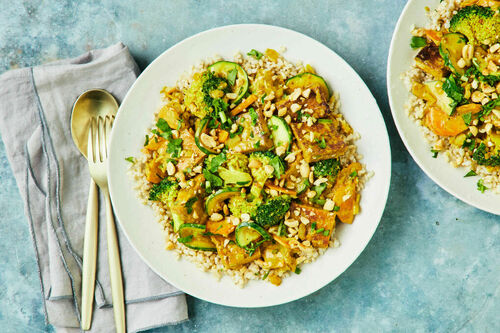 Gut-Friendly: Creamy Satay Tofu-Veggie Stew