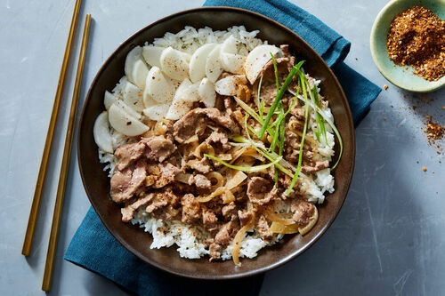 Beef Gyudon with Steak Strips