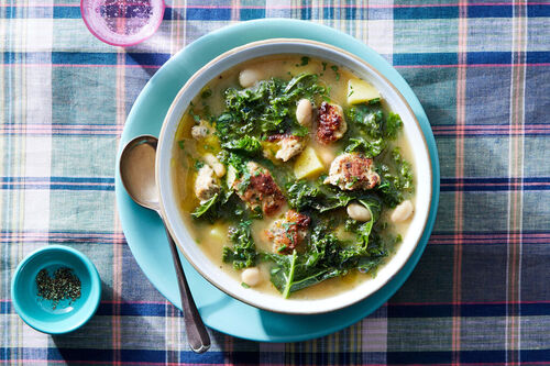 Chicken Sausage & Greens Soup