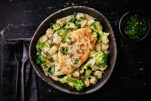 Ultimate Creamy Chicken Piccata Gnocchi