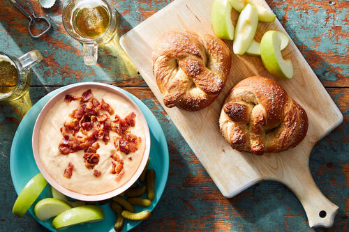 Oktoberfest Soft Pretzels & Bacon Cheese Dip