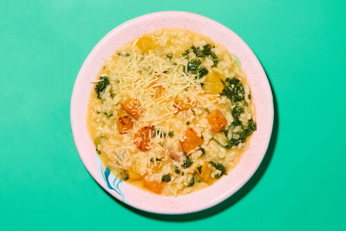 Baked Butternut Squash & Kale Risotto