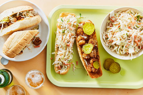 Shrimp Po' Boy & Creamy Slaw