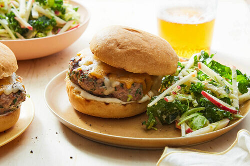 Grilled Turkey Cheddar Burger