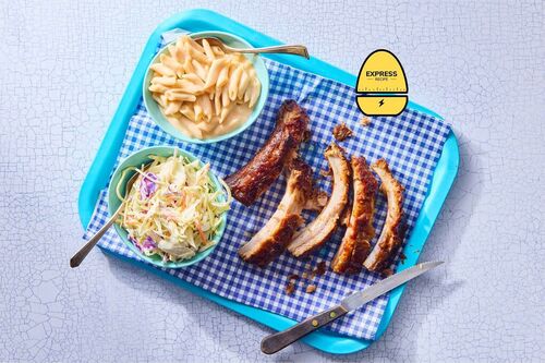 Express Recipe! BBQ Ribs & Coleslaw