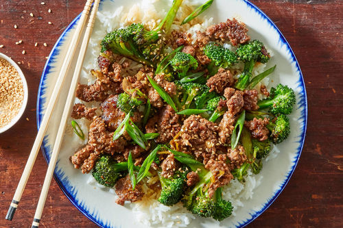 Grass-Fed Ground Beef & Broccoli