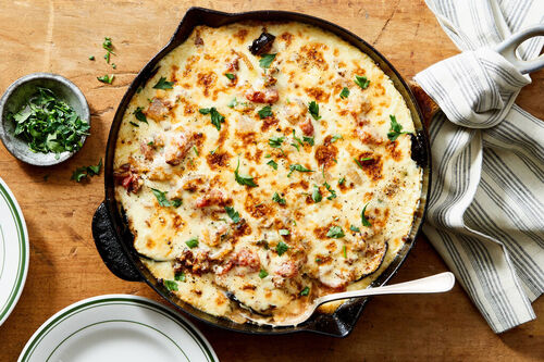 Skillet Lamb Moussaka