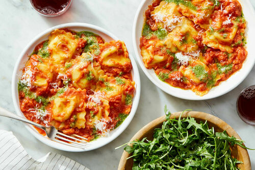 Brown Butter & Tomato Butternut Ravioli