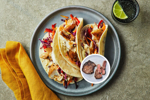 Fast Caribbean-Spiced Beef Rump Steak Tacos