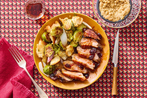 Thanksgiving! Duck with Cranberry Gastrique