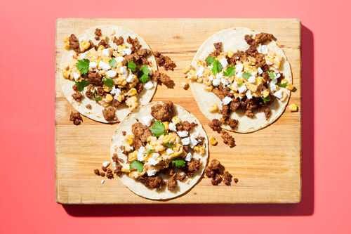 Beef & Esquites Tacos