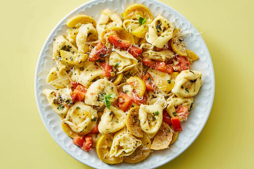 Gluten Free Ravioli Pesto Primavera