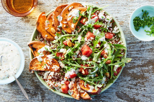 Mixed Grain Bowl with Smoked Salmon