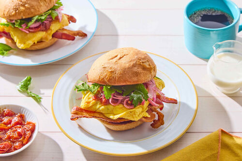 BEC Sandwich with Harissa-Tomato Jam