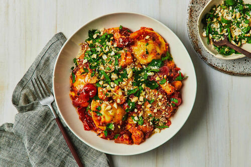 Easy Vegan Pumpkin and Cashew Ravioli