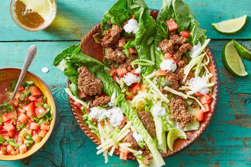 Mexican-Inspired Beef Lettuce Wraps