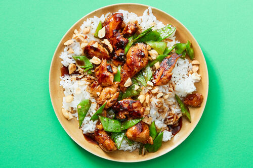 Hoisin-Teriyaki Chicken & Snow Pea Stir-Fry
