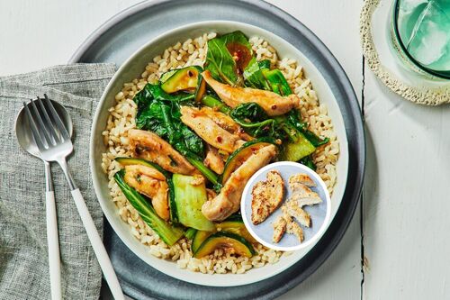 Chicken Breast and Greens Stir-Fry