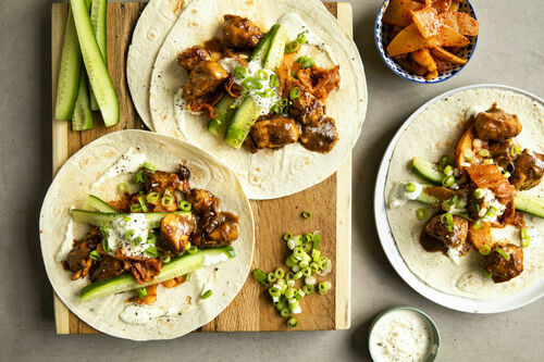 Asia-Wraps mit Bio-Hähnchen