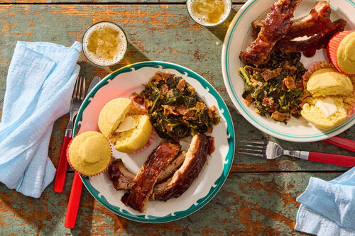 Heat & Eat BBQ Ribs & Cornbread Muffins