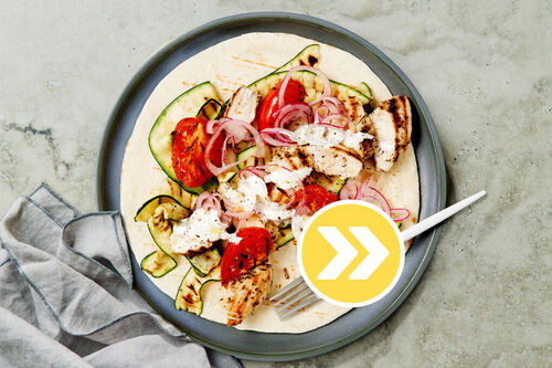 Chargrilled Double the Chicken Souvlaki