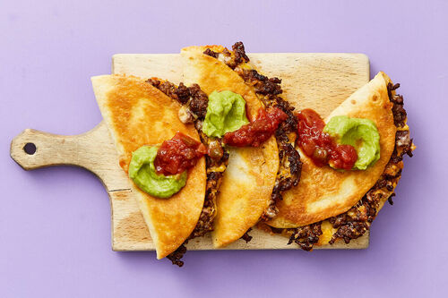 Cheesy Beef Quesadillas