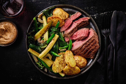Chargrilled Beef Rump and Roast Potato