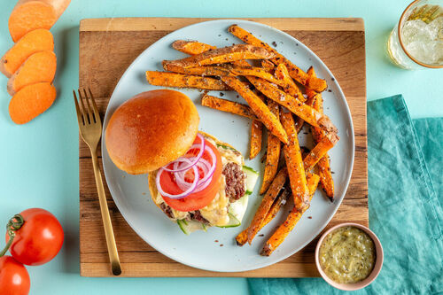 Smashed Burger mit Bio-Rinderhack