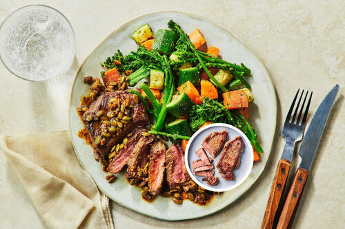 Fast Porterhouse Steak and Veggies