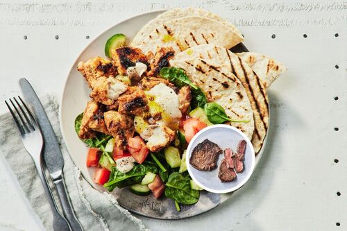 Beef Rump Tikka and Flatbreads