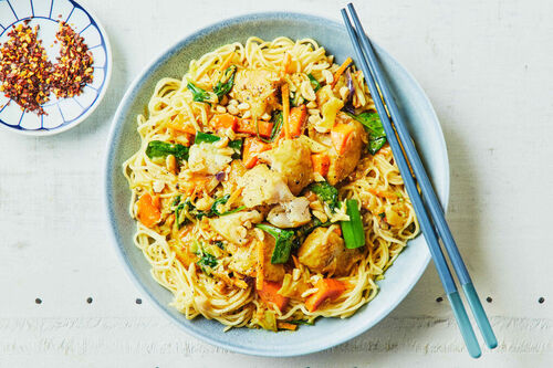 Fish and Satay Sauce Noodles
