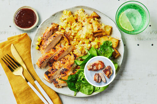 Smoky Barbecue Pork Steak