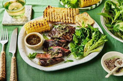 Wagyu Steaks and Salsa Verde